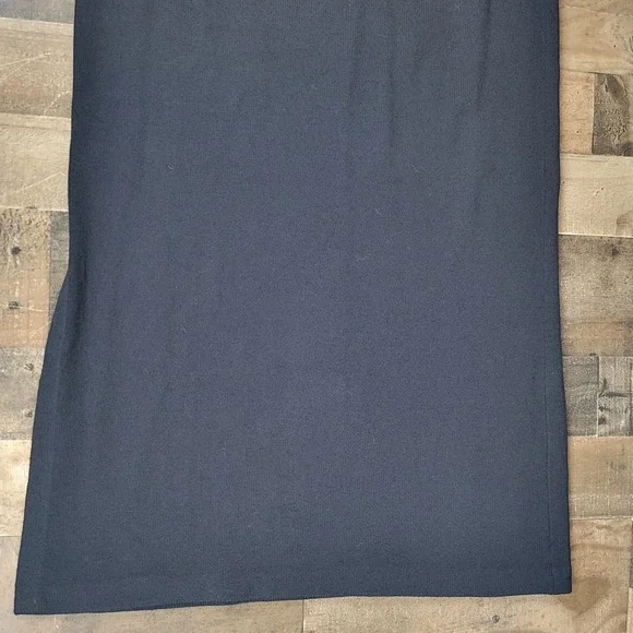 St. John Evening Black Santana Knit Maxi Skirt Side Slit Size 12 Made in USA‎ - Picture 7 of 10